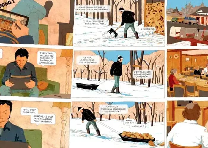 Le storyboard de Wim Wenders