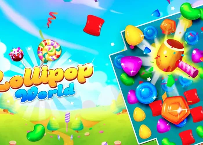 Lollipop World : match 3 mania